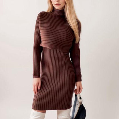 Ensemble robe et pull en tricot